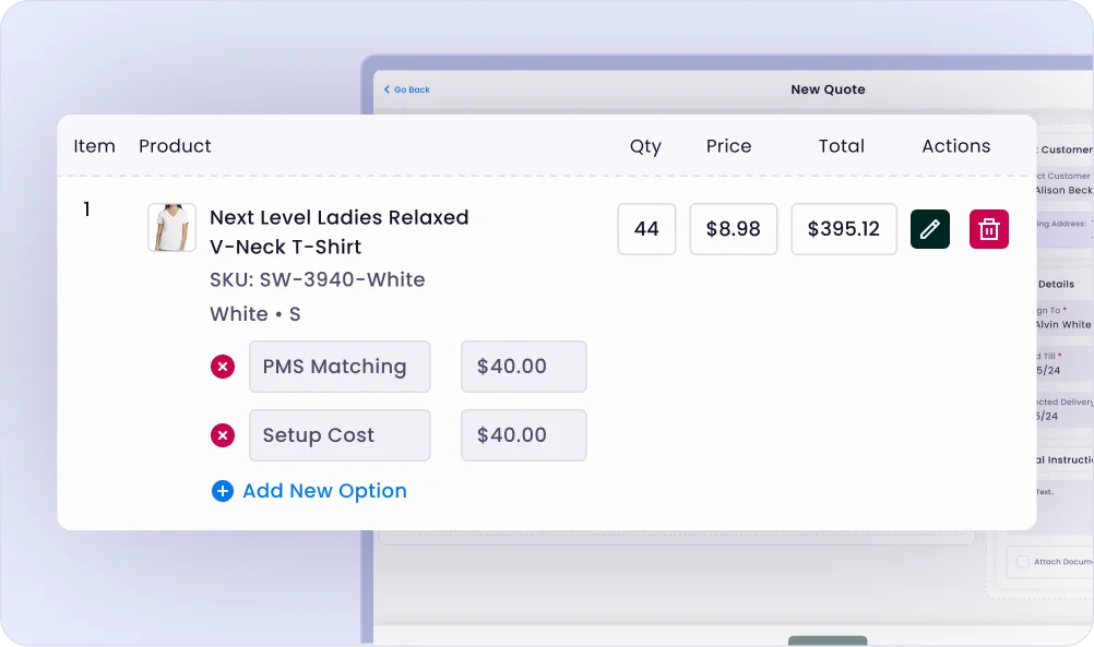 Setup charges