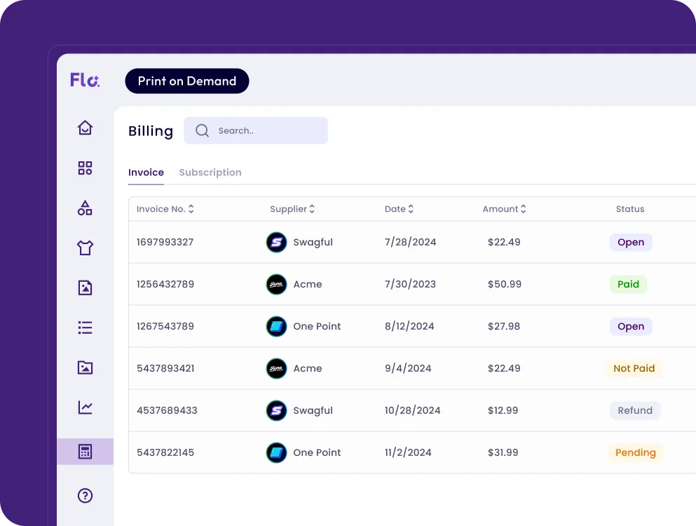 Billing solutions for merchant stores